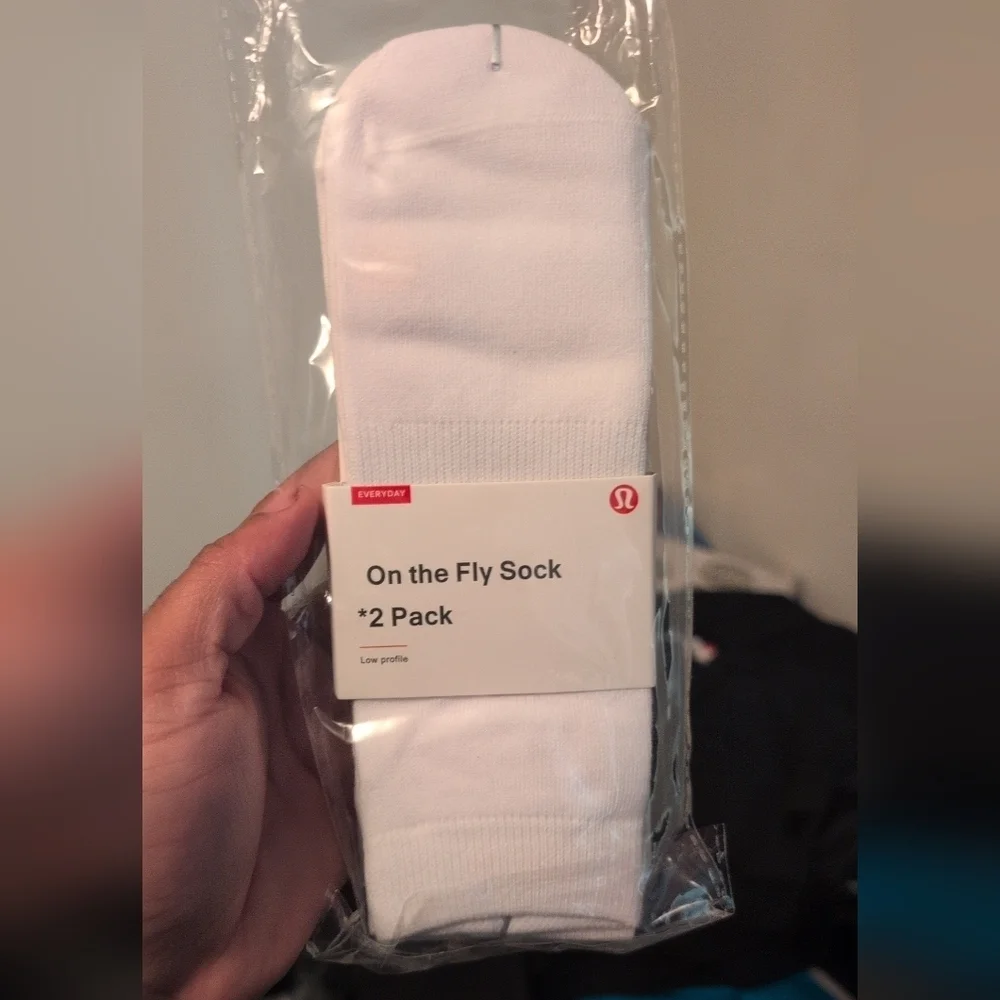 lululemon athletica White Athletic Socks 2 Pack